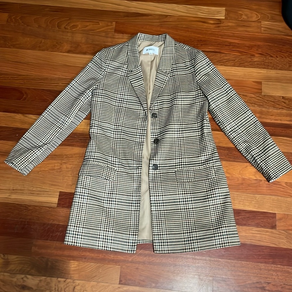 BB Dakota plaid blazer, small